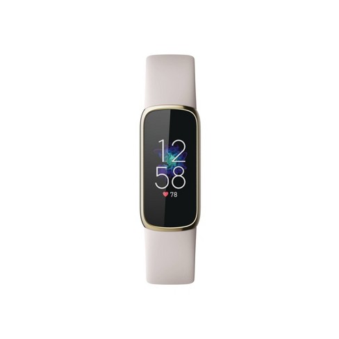 Fitbit Luxe Soft Gold With Porcelain White Band : Target