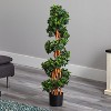 HomeStock  3.5 ft. Artificial Tree in Pot for Indoor/Outdoor - 2 of 4