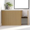 36" Floating Bathroom Vanity, Integrated Ceramic Sink, Push-Open Drawer & U-Shape Wall Fitting,Wall-Mounted MDF Vanity Cabinet - 3 of 4
