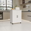 Kitchen Island with Storage,Portable Kitchen Island on Wheels,Compact Rolling Cabinet & Moveable Side Table - 2 of 4
