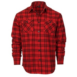 Gioberti Men's 100% Cotton Brushed Flannel Shirt - 1 of 4