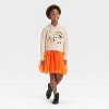 Girls' Halloween Minnie & Pluto Hooded Tulle Dress - Tan - 4 of 4