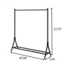 BDELITE Garment Multi-functional Freestanding Hanger for Bedroom-47.24*13.78*51.77 Inch, Black - 3 of 4
