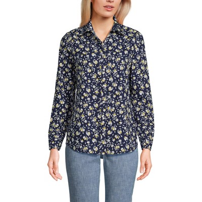 Lands' End Women's No Iron Supima Cotton Long Sleeve Shirt