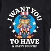 Men's - Garfield - Want You To Have A Happy Fourth Short Sleeve Graphic T-Shirt - 2 of 4