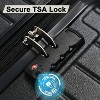 3 Pieces Luggage Sets Travel Suitcase with Double Spinner 8 Wheels TSA Lock Silent-Running Lightweight Hardshell Suitcase 20'' 24'' 28'' - 4 of 4