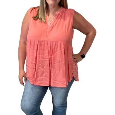 Women's Sleeveless Gabby Top - honeyme