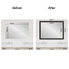 Amanti Art Mirror Makeover Bathroom Mirror Frame Border Kit - Fully Assembled Peel and Stick Frame - Mirror NOT Included - Shipwreck  Narrow Trim - 4 of 4