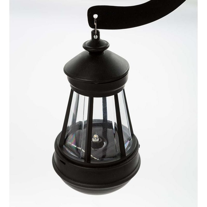 Wind & Weather Black Metal Silhouette Garden Stake of Cat Holding a Solar-Powered Lantern, 4 of 7