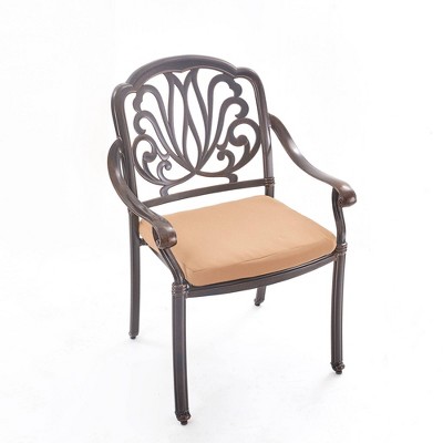 Upland Elizabeth Cast Aluminum Chair with Cushion - Wedohome