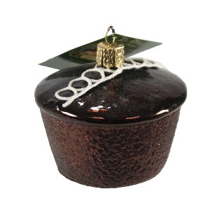 Old World Christmas 2.25 In Hostess™ Cupcake Chocolate Frosted Tree Ornaments - 1 of 3
