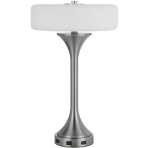 Cal Lighting Espoo 25W x 3 Metal Desk/Table lamp with Frosted Glass Shade - 1 of 4