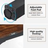 Lirago Rectangle Office Dining Table 78.7" Large Desktop Sturdy MDF Board Heavy Duty Iron Pipe Legs Industrial Style Brown - 4 of 4