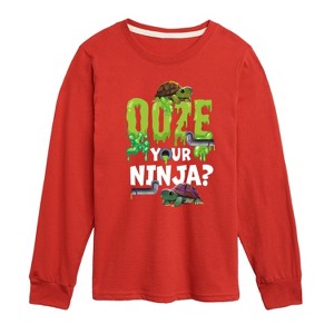Boys' - Teenage Mutant Ninja Turtles Mutant Mayhem - Ooze Your Ninja Long Sleeve Graphic T-Shirt - 1 of 3
