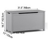 KTMBDW Toy Storage Box with Safety Hinged Lid, Wooden Sturdy Toys Storage Chest Bin Organizer Basket for Kids, Boys, Girls, Nursery, Closet - 4 of 4
