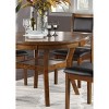 TiramisuBest 59x43 In Expandable Oval Dining Table for Farmhouse Kitchen, with Removable Leaf, Trestle X - Shaped Base, and White Oak Finish in White - 3 of 4