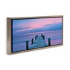 Stupell Industries Dock at Sunset Horizon Floating Frame Canvas Art - 2 of 4