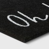 1'6x2'6/18x30 Hello Doormat Black - Project 62™