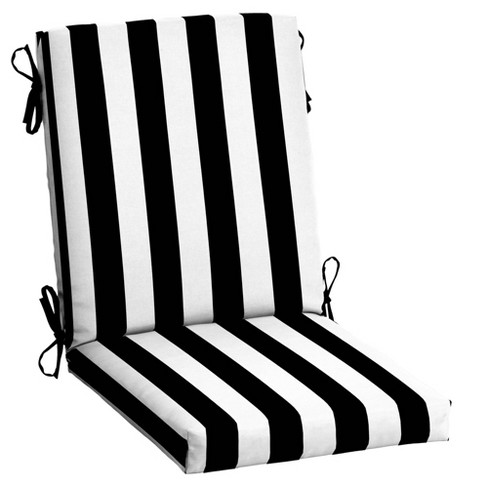 Black dining chair online cushion