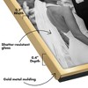 Americanflat Hinged Picture Frame with Shatter-Resistant Glass - Metal Picture Frame Displays Two Photos - 3 of 4