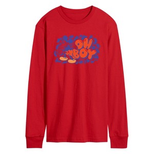 Men's - Disney - Mickey Oh Boy Long Sleeve Graphic T-Shirt - 1 of 3