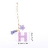 Unique Bargains Star Sequin Letter H Flower Tassel Water Cup Pendant Purple 1 Pc - 2 of 4
