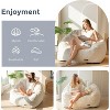 MAXYOYO Beige Giant Bean Bag Chair, Oversized Bean Bag Couch for Adults and Kids, Faux Fur for Gaming, Reading - 4 of 4