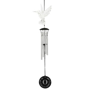Personalization Mall Flying With Hummingbirds Personalized Initial Wind Chimes - 1 of 1