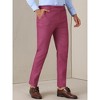 Lars Amadeus Men's Slim Fit Tapered Leg Flat Front Business Trousers Dress Pants - 2 of 4