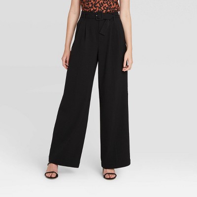 Women's Wide Leg Bi-Stretch Twill Pants - A New Day™ Black 10 – Target  Inventory Checker – BrickSeek