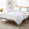 White Queen Quilt Set, Lightweight Corduroy Bedspread, 3 - Piece with 90x96 Coverlet 2 Shams - 2 of 4