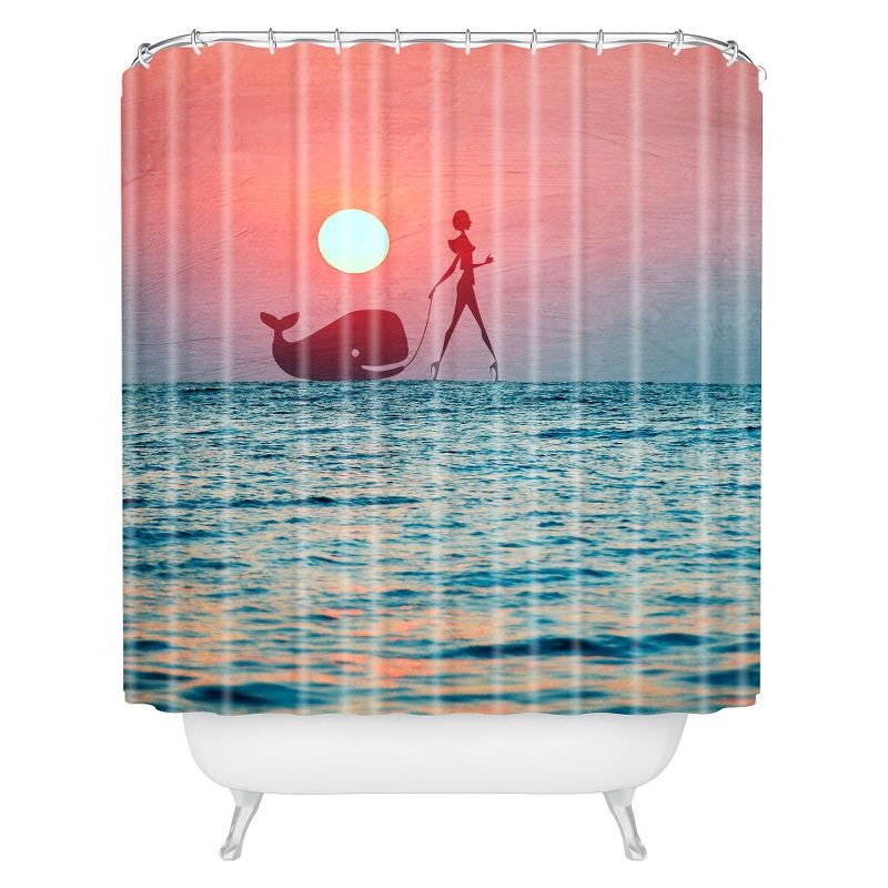 Fancy Pet Shower Curtain Blue Tide - Deny Designs, 1 of 6