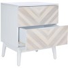 Tay 2 Drawer Patterned Nightstand - White Washed - Safavieh - 3 of 4