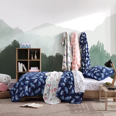 Full Vivid Stripe Polyester Microfiber Kids Sheet Set