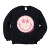 Simply Sage Market S.W.Smiley Floral Smiley Face Sweatshirt - 2 of 4