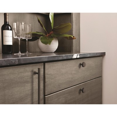 Modern Oil-Rubbed Bronze Round Cabinet Knob with Mounting Hardware