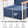 Belord Metal Patio Furniture Set with 10" Extra Thick Cushion, 8PCS Outdoor Conversation Set with Patio Chair, Couch, Coffee Table and Ottoman - 2 of 4