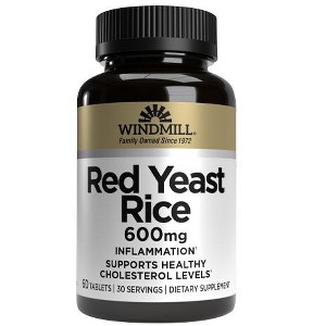 Windmill Red Yeast Rice 600 mg - 60 Tablets - 1 of 2