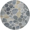 Pewter Beige And Ivory Geometric Washable Indoor Outdoor Area Rug - 4 of 4