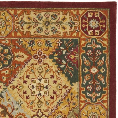 Heritage Multi 4' x 4' Hand-Tufted Wool Square Rug