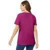 Woman Within Plus Size Perfect Short-Sleeve Scoopneck Tee - 3 of 4