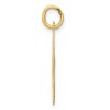 Black Bow Jewelry 14k Yellow Gold, Ella Collection, LG Fancy Script Initial Pendant A-W - 2 of 4