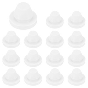 Unique Bargains Silicone Rubber Corrosion-Resistant Nap-in Locking Hole Plugs White - 1 of 4
