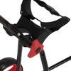 Caddymatic Golf Continental 3 Wheel Folding Golf Push/Pull Cart Black/Red - 4 of 4