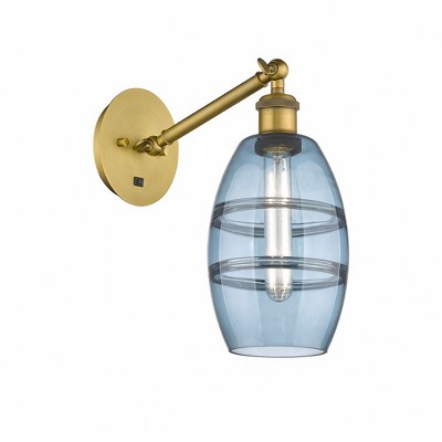 Vaz - 1 Light Arm Adjusts Up and Down Wall Sconce In Industrial Style-8.13 Inches Tall and 5.88 Inches Wide