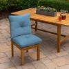 ARDEN Outdoor Plush Modern Tufted Blowfill Dining Chair Cushion, 21 x 40, Water Repellent, Fade Resistant - 2 of 4