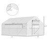 13' x 10' x 6.5' Tunnel Greenhouse Hoop House with Upgraded Galvanized Steel Frame and Large Windows - 3 of 4