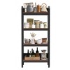 AENKYO 56.3 Tall 4-Tier Bakers Rack with Wooden Shelves, Easy to Assemble, Metal and Wood Kitchen Storage Organizer for Pantry & Kitchen - 4 of 4