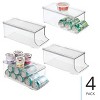 iDesign Soda Can Organizer with Lid for Pantry - Set of 4 - Clear - Made in USA - 2 of 4