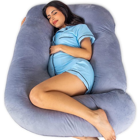Pharmedoc Pregnancy Pillow, U-shape Full Body Maternity Pillow - Jumbo Size  Grey Jersey Cover : Target